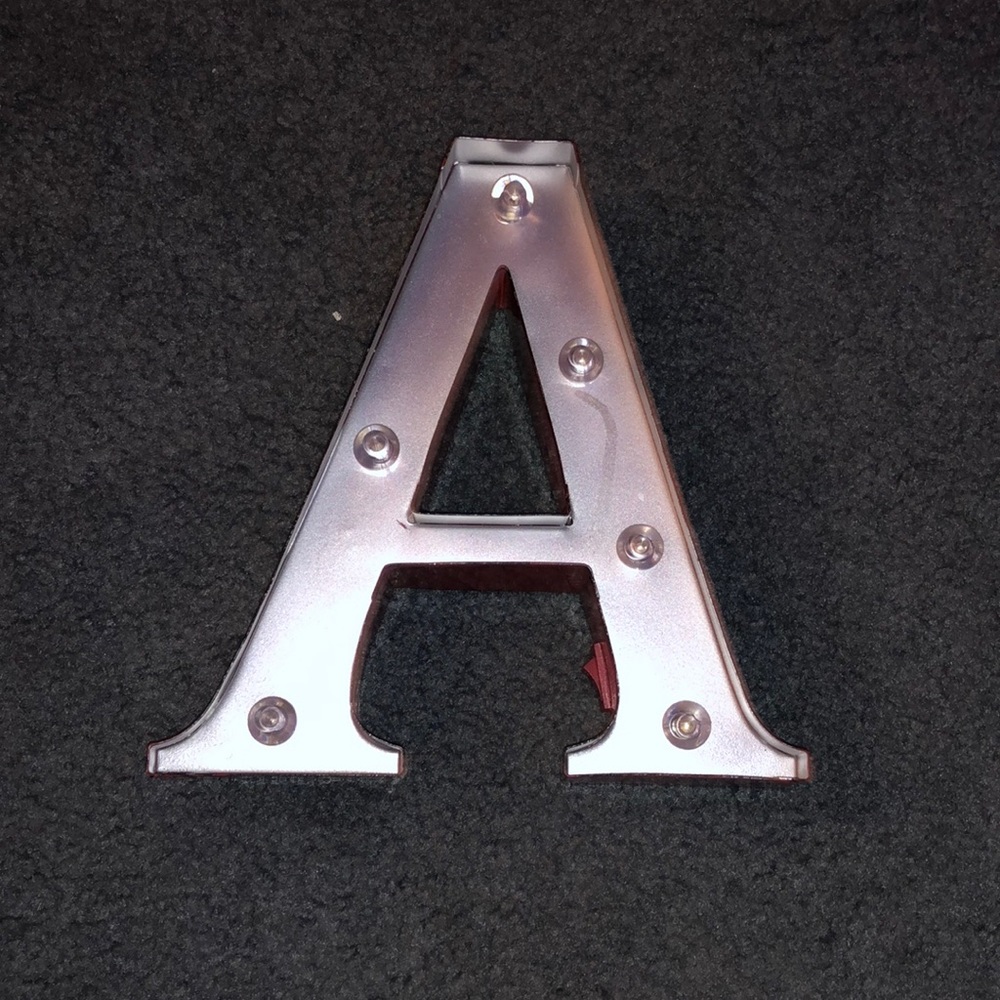Light up “ A “ decor